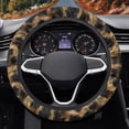 thumbnail image 2 of Uorisanigo Leopard Print Steering Wheel Cover for Women Modern Car Steering Wheel Protector with Elastic Edge Comfortable Car Wheel Cover for Winter Car Accessories Gift for Birthday, 2 of 8