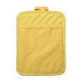 thumbnail image 2 of 1 Pcs Pot Holder With Pocket,7X9 Inch Kitchen Pot Holders,Cotton Pocket Pot Holder For Kitchen Heat Resistant Potholder Cloth Coaster,Oven Pot Holders, Hot Pads For Baking Cooking With Pocket,Yellow, 2 of 9
