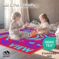thumbnail image 4 of ODIKA 4'x6' Machine Washable Non-Slip Area Rug, Classroom Reading with Phonetic Symbol Learning Graphics High Traffic Rug, Red, 693995, 4 of 5