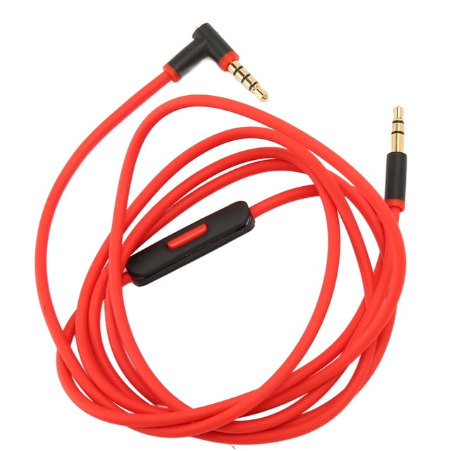 Cable de auriculares Cable de sonido de repuesto para auriculares sin pérdidas con control de micrófono en línea para Studio Studio 2 Studio 3 4.6 pies
