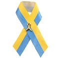 thumbnail image 4 of Ukraine Ruban Pin Multifonction Satin Drapeau Ukrainien Broche Nœud de Paix 2 Pcs, 4 of 4