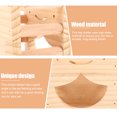 thumbnail image 3 of Raindrops Wooden Bunny Feeder Rack Light Yellow Cage Container for Hay Grass Feeding Small Animals, 3 of 6