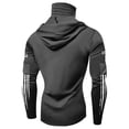 thumbnail image 4 of UPF 50+ Hooded Fishing Shirt for Men - Long Sleeve Hoodie T Shirts - UV Sun Protection, Lightweight Dark Gray M, 4 of 4