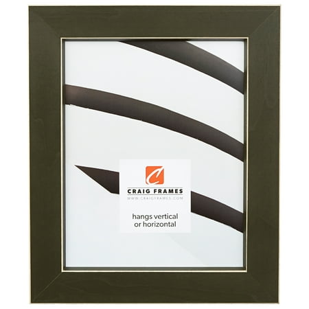 5 Inch Green - Craig Frames Shaker 276, Dark Green Solid Wood Picture Frame, 5 x 7 Inch