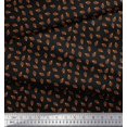 thumbnail image 2 of Soimoi Modal Satin Fabric French Horn Musical Instrument Print Fabric by The Yard 42 Inch Wide, 2 of 3