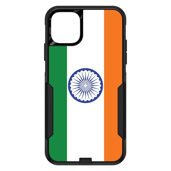 DistinctInk Custom SKIN / DECAL compatible with OtterBox Commuter for iPhone 11 Pro (5.8" Screen) - India Flag Indian - Show Your Love of India