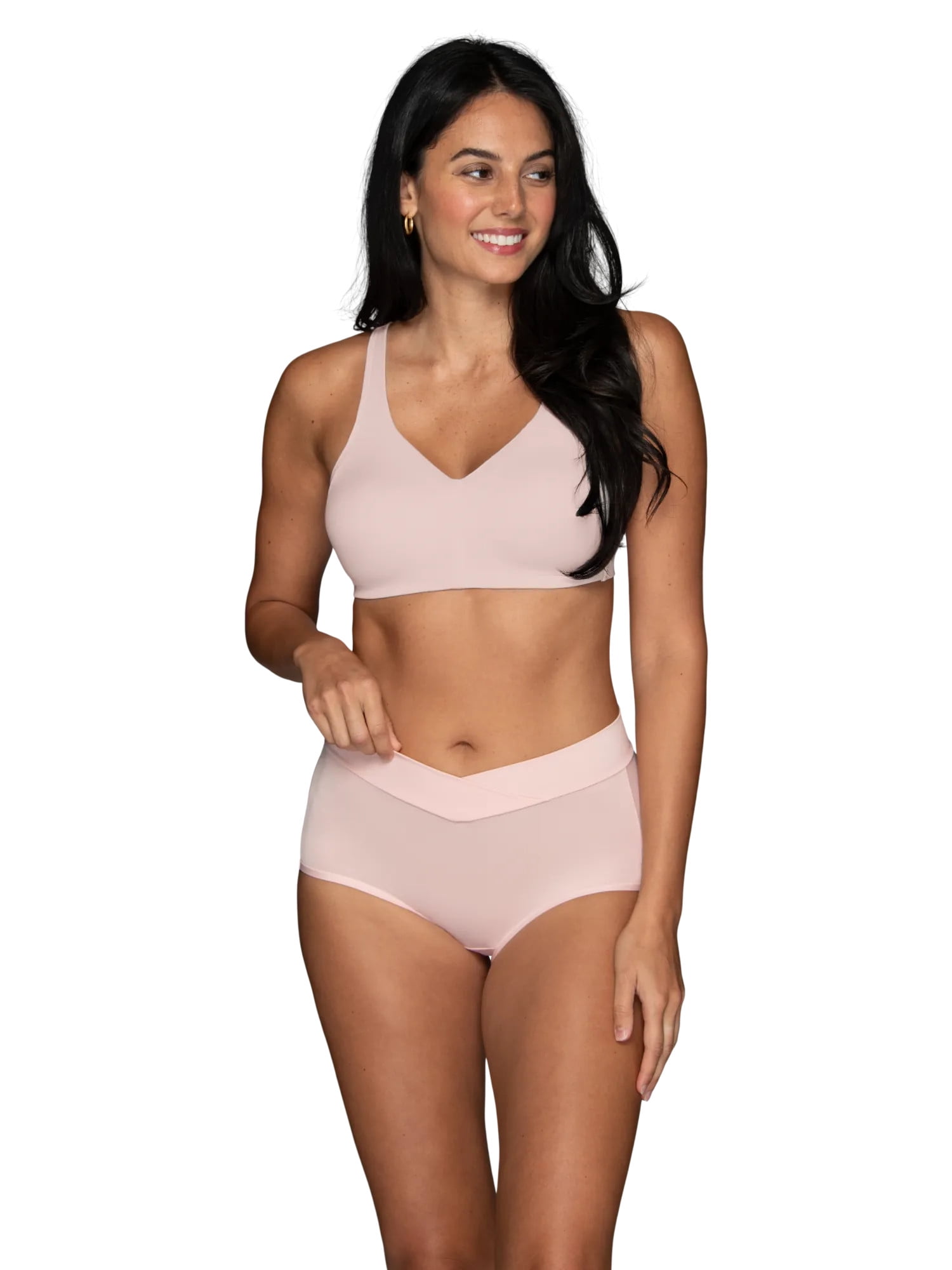 Vanity Fair Radiant Women's Silky Stretch Brief Underwear - V-Front Waist, Comfort Stretch, 3-Pack, Sizes S-5XL