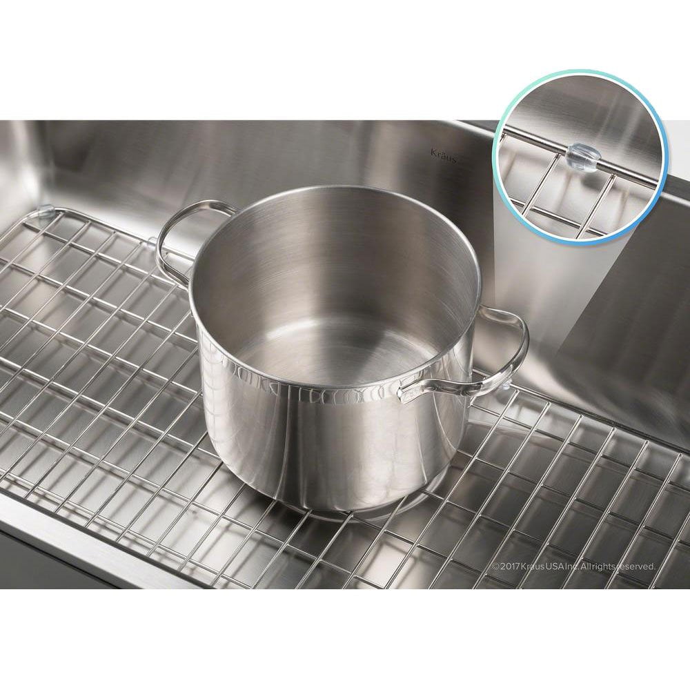 Kraus Dex Series 33 In. Stainless Steel Sink Bottom Grid Grate w