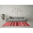 thumbnail image 3 of Ahgly Company Indoor Rectangle Solid Red Modern Area Rugs, 6' x 9', 3 of 4