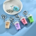 thumbnail image 3 of SIEYIO Cat Milk Tea Car Pendant Cartoon Bag Pendants Acrylic Keychain Bag Charm Jewelry, 3 of 16