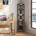 thumbnail image 2 of Costway 6-Tier Corner Bookshelf with 5-Level Adjustable Shelf & Anti-Tipping Kits Gray, 2 of 10