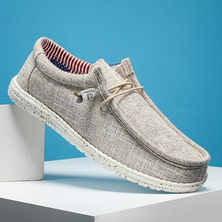 

2024 for Spring and Summer Breathable Lightweight Men s Slip On Canvas Loafer Sneakers