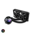 thumbnail image 1 of ASUS ROG Strix LC II 240 All-in-one AIO Liquid CPU Cooler 240mm Radiator, Intel LGA1700, 115x/2066 and AMD AM4/TR4 Support,2x120mm 4-pin PWM Fans, 1 of 6