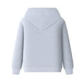 thumbnail image 4 of Men's Fall And Winter Casual Hoodies Solid Color Long Sleeve Drawstring No Pockets Fashion Comfortable Sweatshirt For Daily Wear,Grey,Xxxl, 4 of 5