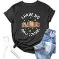 thumbnail image 3 of TINZ T-Shirt Décontracté à Col Rond pour Femmes avec Imprimé de Lettres, Haut Graphique Tendance Qui s'Agence avec Tout pour le Quotidien, Lot de T-Shirts à Manches Longues pour Femmes, T-Shirt Raglan à Manches Courtes pour Femmes, Jolis Hauts d'Été, 3 of 3