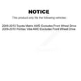 thumbnail image 2 of Transit Auto Front Rear Complete suspension Strut & TQ sway Bar Link Kit (8Pc) for Car Toyota Matrix Pontiac Vibe Excludes Wheel Drive AWD - Left Right Side (Driver Passenger) KSS-107863, 2 of 2