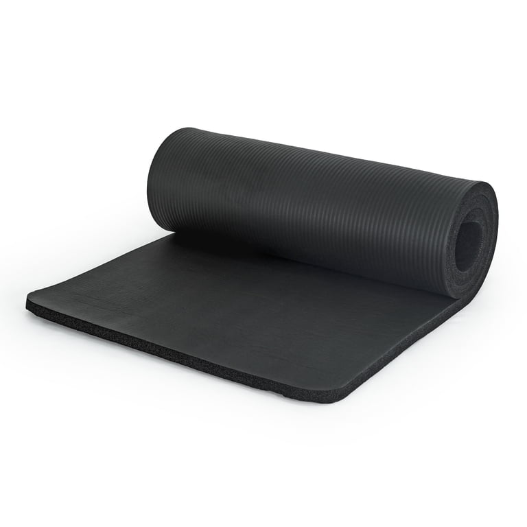 CAP High Density NBR Foam Exercise Yoga Mat, Black photo 1