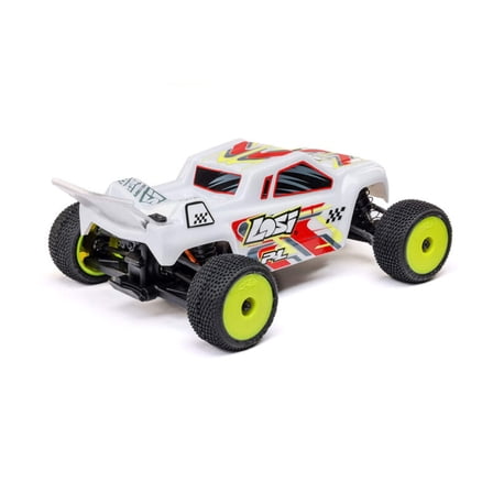 Losi 1/28 Micro-T 2S 2WD RTR Stadium Truck (Battery  Charger Included) - White