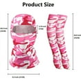thumbnail image 3 of Balaclava Face Mask and Sleeve, Summer Cooling Neck Gaiter, UV Protector Motorcycle Ski Scarf for Men & Women, 3 of 5