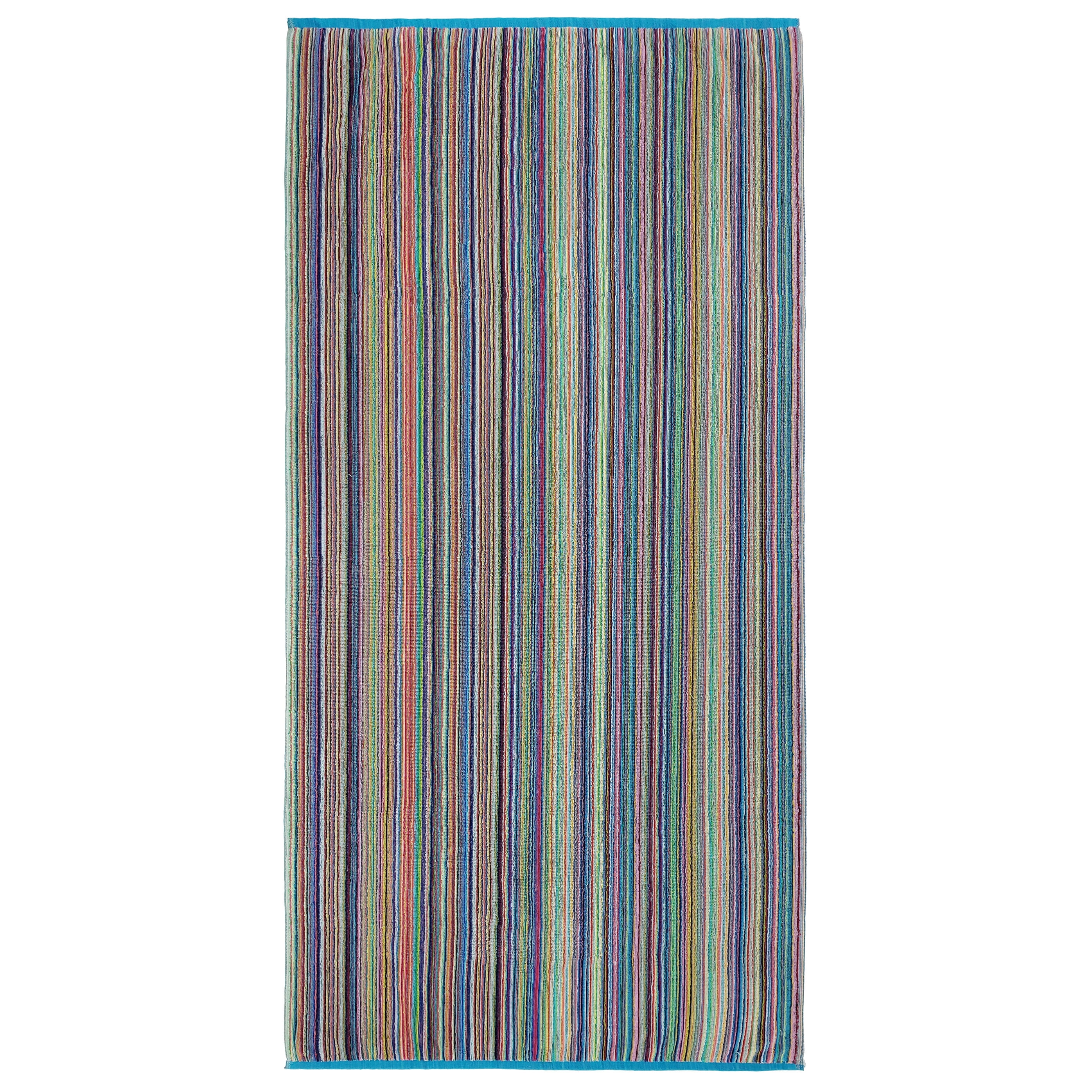 Kaufman -6 Pack Beautiful Terry Royal Candy Stripe Beach Towel- Pool Towel.100% Cotton 30 x 60. Assorted Color Borders