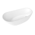 thumbnail image 3 of Vinnova Lahore 59.1" x 29.1" Acrylic Soaking Bathtub in White, 3 of 17