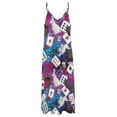 thumbnail image 6 of Alice Wonderland Cards Sleeveless Dress Women's Evening Dress Womans Clothing, 6 of 9