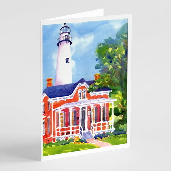 Lighthouse Greeting Cards and Envelopes Pack of 8