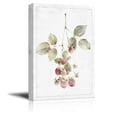 thumbnail image 2 of wall26 - Canvas Wall Art - Hand Drawn Strawberry Vine Tree Minimal Fruit Series Artwork - Giclee Print Gallery Wrap Modern Home Art Ready to Hang - 16x24 inches, 2 of 4