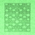 thumbnail image 1 of Ahgly Company Indoor Square Oriental Emerald Green Modern Area Rugs, 7' Square, 1 of 4