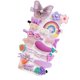 thumbnail image 3 of 14 piezas de pinzas para el pelo para niños y niñas, bonitas y exquisitas horquillas para el pelo con dibujos animados para la vida diaria, viajes, color morado y berenjena, 3 of 12