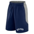 thumbnail image 2 of Men's Fanatics Navy/Gray New York Yankees Launch Polyester Shorts, 2 of 3