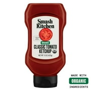 (2 Pack) Smash Kitchen Organic Tomato Ketchup, 15 oz Bottle