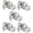 Satin Nickel-5, variant on 5 Pack Privacy Doorknobs,Keyless Round Knob Set for Bedroom and Bathroom,Interior Doorknobs,Satin Nickel Finish
