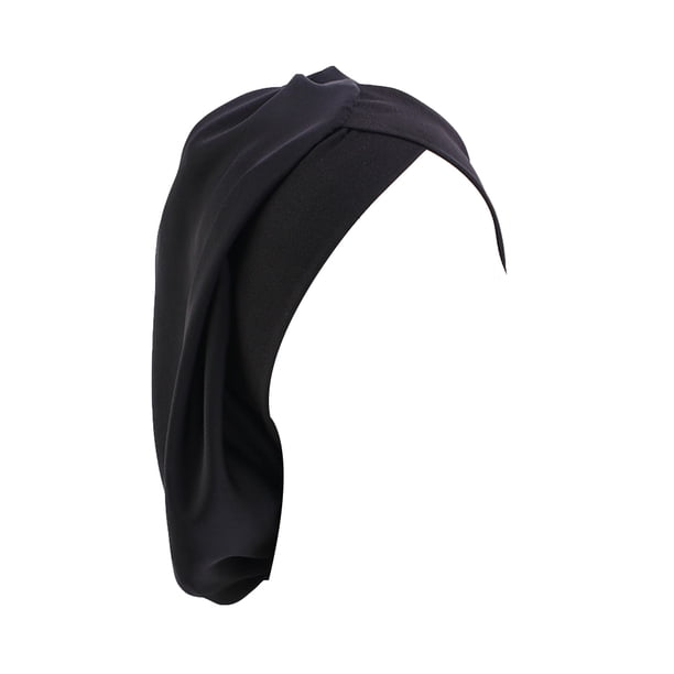 Impresión Seda Nightcaps Lissom Diseño floral Moda Multicolor Suavidad Headwear Headwrap Turbantes Satin Sleeping Caps Pure negro Inevent AP008220-10