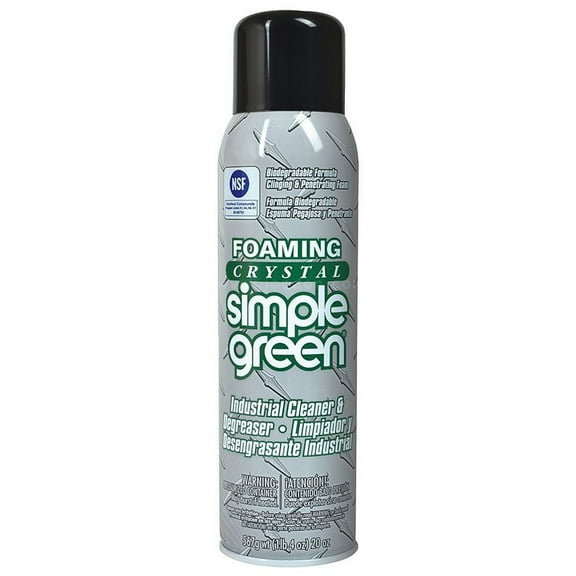 2Pc Foaming Crystal Simple Green Industrial Cleaner and Degreaser, 20 oz