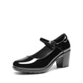 thumbnail image 1 of Zapatos de Tacón Mary Jane Negros para Mujer DREAM PAIRS con Tacón de 7 cm, 1 of 8