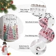 thumbnail image 6 of Christmas Tree Shower Curtain, Xmas Trees Snowflake Winter Waterproof Fabric Shower Curtains with 12 Hooks, Bathroom Curtain Set for Bathroom Accessories Decor, 54 x 78Inches, 6 of 9