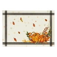 thumbnail image 4 of Mom's Best Manteles individuales con diseño de calabaza y hoja de arce, resistentes al calor y antideslizantes, 4 unidades, 4 of 5