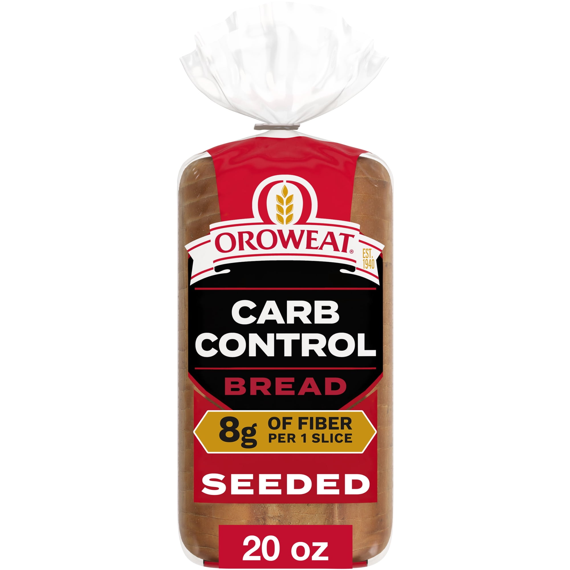 Oroweat Superior Keto Seeded Bread, 20 oz, 2g Net Carbs Seeded Low Carb Bread, Bag