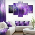 thumbnail image 1 of Perfect Light Purple Starry Sky - Abstract Canvas Art Print, 1 of 3