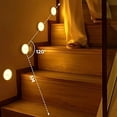 thumbnail image 4 of Motion Activated Night Light with Magnetic Base, Adhesive Auto On/Off LED Closet Light, Flame Retardant Stair Light for Hallway, Cabinet, Bedroom, Kitchen Safety Lighting. (White), 4 of 8