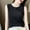 Black, variant on HOMBOM Tank Tops for Women Trendy Black Chemise Solid Color Crew Neck Sleeveless Basic Shirts