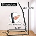 thumbnail image 7 of FDW Hammock Chair Stands hammock stands Hanging Hammock Stands Outdoor Solid Steel hammock Stand Only for Hanging Hammock Air Porch Swing Chair Indoor,Black, 7 of 7