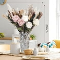 thumbnail image 4 of 40 PCS Boho Dried Flowers Bouquet with Pampas Grass Eucalyptus Baby Breath Bunny Tail Roses for Rustic Wedding Farmhouse Decor Home Centerpieces, 4 of 5
