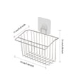 thumbnail image 3 of Yuarrent Escurridor de esponja de cocina, cesta colgante de pared, escurridor de jabón de almacenamiento para el hogar, estante para lavar Organizadores de utensilios de cocina, 3 of 6