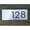 Black, variant on Art Nuevo Top Mount Address Plaque - Mocha