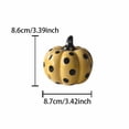 thumbnail image 2 of Ceramic Pumpkin Decor Set with Polka Dot Pattern for Fall Halloween Tiered Tray and Tabletop Home Accent, 2 of 5