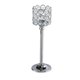 thumbnail image 1 of Portavelas de cristal chapado candelabro de luz de té centro de plata 8x8x26cm Zulema Portavelas de plato pequeño, 1 of 8