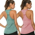 thumbnail image 5 of Womens Sports Gym Racer Back Running Vest Fitness Jogging Yoga Tank Top S-XL, 5 of 5