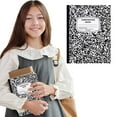 thumbnail image 3 of Composition Notebook, 3 Pack, Wide Ruled Paper, 7-1/2" x 9-3/4", 100 Sheets per Comp Book, Black Marble, 3 of 5
